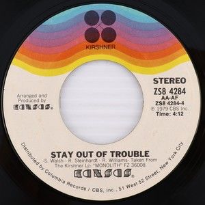 Kansas, People Of The South Wind/Stay Out Of Trouble 45 rpm Single Vinyl Record